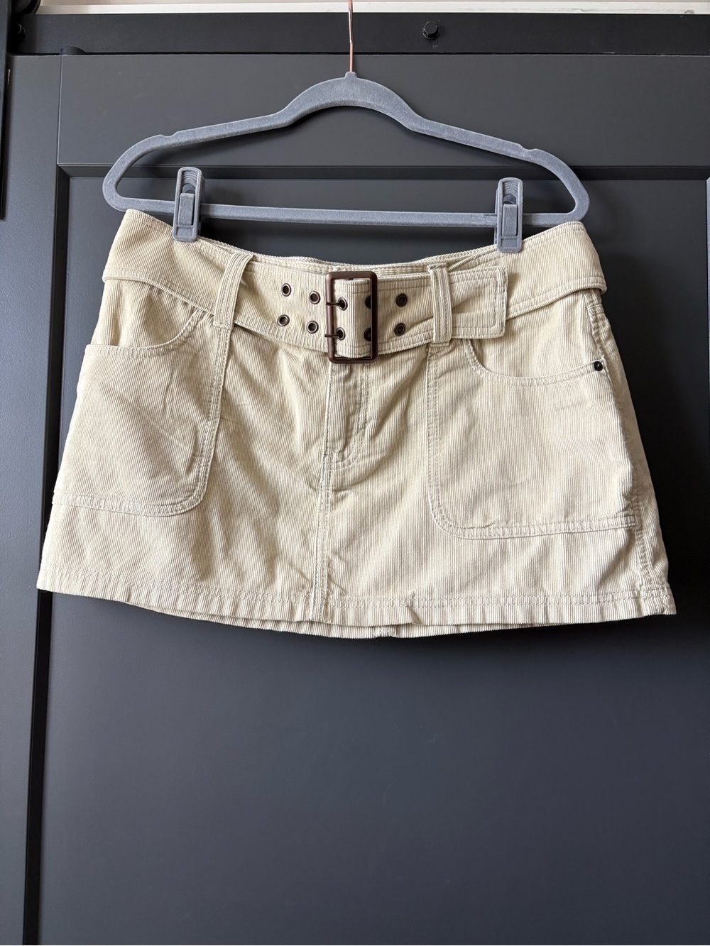 Vintage NWT Abercrombie & Fitch Corduroy Belted Mini Skirt | Rare Find | 90s/Y2K